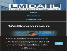Tablet Screenshot of lmdahl.no